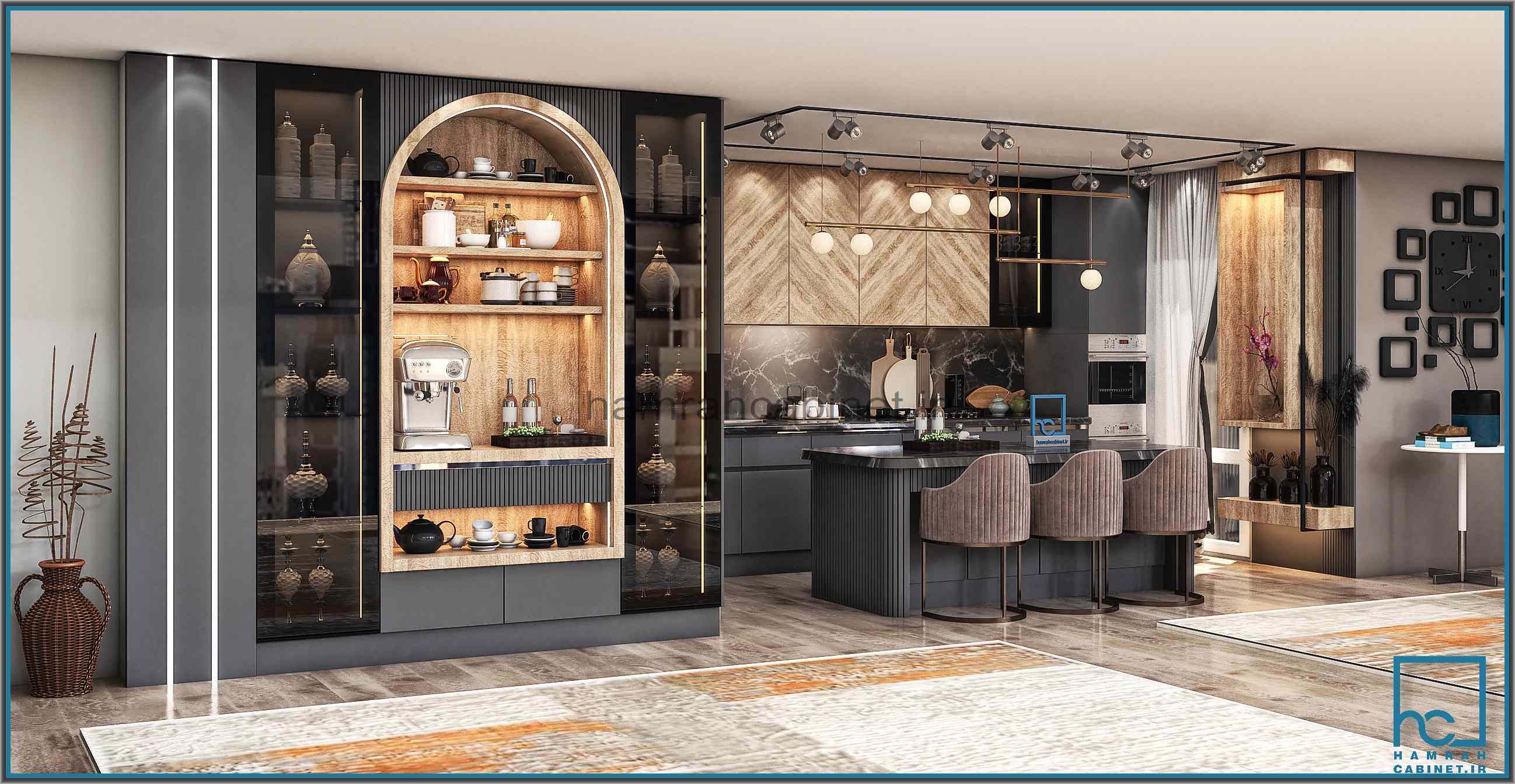 کابینت مدرن ژورنالی44